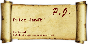 Pulcz Jenő névjegykártya